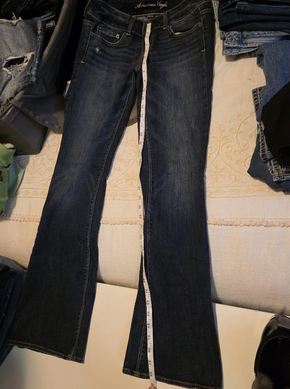 American Eagle Outfitters Women's Indigo Skinny Jeans - Picture 6 of 9